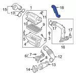 L1MZ9C623B - Engine: Duct for Ford: Explorer, Police Interceptor Utility | Lincoln: Aviator Image