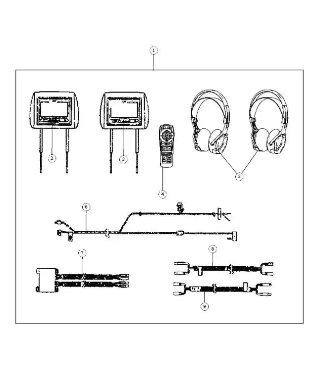 68056934AA - Mopar Accessories - Component Parts: Cable, Right for Mopar Image image