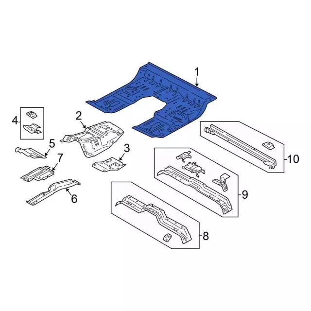FL3Z1511135C - Body: Floor for Ford: F-150, F-250 Super Duty, F-350 Super Duty, F-450 Super Duty Image