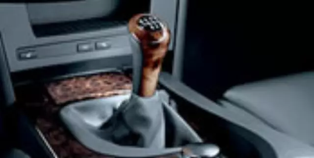 25110395119 - Interior: Leather/Wood Gear Shift Knob-Light Poplar for BMW: 525i, 525xi, 528i, 528xi, 530i, 530xi, 535i, 535xi, 550i Image
