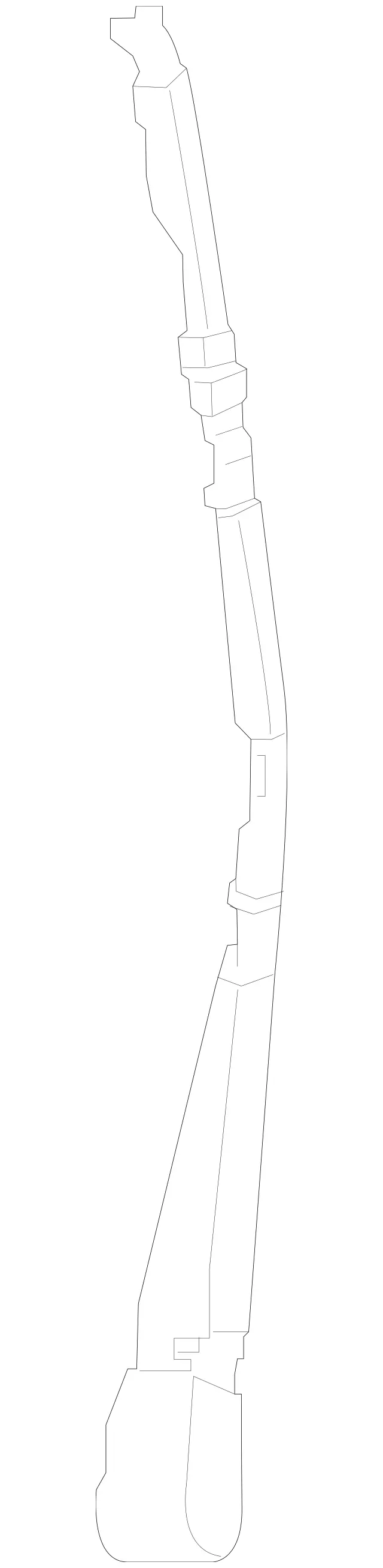 910820870064 - Body: Wiper Arm for Mercedes-Benz: Sprinter 1500, Sprinter 2500, Sprinter 3500, Sprinter 3500XD, Sprinter 4500 Image