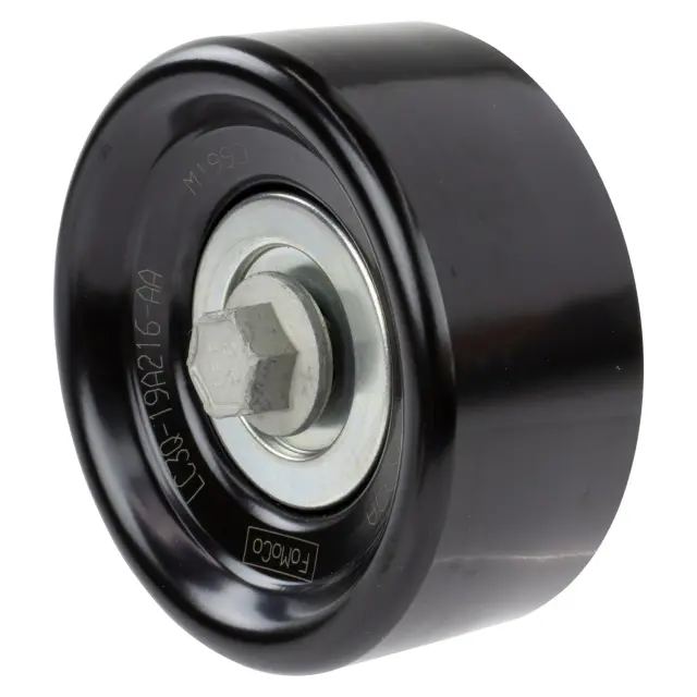 YS390 - Belts &amp; Cooling: Motorcraftâ„¢ Accessory Drive Belt Idler Pulley for Ford: F-250 Super Duty, F-350 Super Duty, F-450 Super Duty, F-550 Super Duty Image