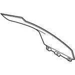 FA1Z5804608AA - Body: Upper Molding for Lincoln: MKX Image