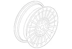 20540115017X23 - Suspension: Wheel, Alloy for Mercedes-Benz Image