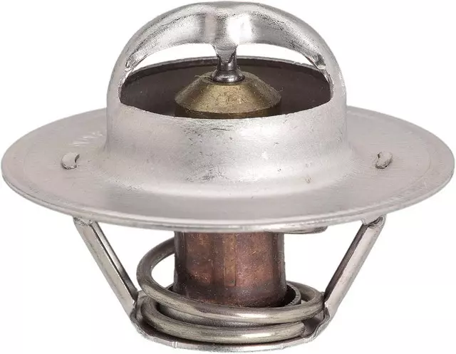 12T1E - Belts and Cooling: Engine Coolant Thermostat for Buick: Century, Commercial Chassis, Electra, LeSabre, Regal, Riviera, Roadmaster, Skylark | Cadillac: 60 Special, Allante, Brougham, Commercial Chassis, DeVille, Eldorado, Fleetwood, Seville | Chevrolet: Astro, Beretta, Blazer, C/K Pickup, C1500, C2500, C3500, Camaro, Caprice, Celebrity, Citation II, Corvette, El Camino, G10, G20, G30, Impala, K1500 Pickup, K2500 Pickup, K3500 Pickup, K5 Blazer, LLV, Monte Carlo, P20, P30, R10, R20, R2500, R30, R3500, S10, S10 Blazer, Suburban C10, Suburban C1500, Suburban C20, Suburban C2500, Suburban K10, Suburban K1500, Suburban K20, Suburban K2500, Suburban R10, Suburban R1500, Suburban R20, Suburban R2500, Suburban V10, Suburban V1500, Suburban V20, Suburban V2500, Tahoe, V10, V20, V30, V3500 | Chrysler: Fifth Avenue | Dodge: B150, B1500, B250, B2500, B350, B3500, D100, D150, D250, D350, Dakota, Diplomat, Durango, Ram 1500, Ram 1500 Van, Ram 2500, Ram 2500 Van, Ram 3500, Ram 3500 Van, Ramcharger, W100, W150, W250, W350 | Ford: Bronco, E-150 Econoline, E-150 Econoline Club Wagon, E-250 Econoline, E-250 Econoline Club Wagon, E-350 Econoline, E-350 Econoline Club Wagon, Escort, Explorer, F-150, F-250, F-350, LTD, Mustang, Tempo, Thunderbird, Windstar | GMC: C1500 Pickup, C2500 Pickup, C3500 Pickup, Caballero, G1500, G2500, G3500, Jimmy, Jimmy S15, K1500 Pickup, K2500 Pickup, K3500 Pickup, P2500, P3500, R1500 Pickup, R2500 Pickup, R3500 Pickup, S15, Safari, Sonoma, Suburban C1500, Suburban C2500, Suburban K1500, Suburban K2500, Suburban R1500, Suburban R2500, Syclone, Typhoon, V1500, V1500 Suburban, V2500, V2500 Suburban, V3500, Yukon | Hyundai: Accent | Jeep: Cherokee, CJ7, Comanche, Grand Cherokee, Grand Wagoneer, J10, J20, Scrambler, Wagoneer, Wrangler | Land Rover: Defender 110, Defender 90, Discovery, Range Rover | Lincoln: Continental, Mark VII, Town Car | Mercury: Capri, Cougar, Grand Marquis, Monterey, Mountaineer, Topaz | Oldsmobile: 98, Achieva, Bravada, Calais, Custom Cruiser, Cutlass Calais, Cutlass Ciera, Cutlass Cruiser, Cutlass Salon, Cutlass Supreme, Delta 88, Omega, Toronado | Pontiac: 6000, Bonneville, Firebird, Grand Am, Grand Prix, Parisienne, Phoenix, Safari Image