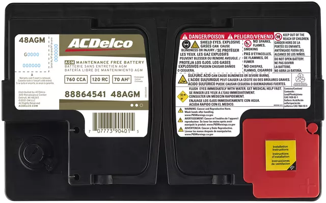 Acdelco™ Vehicle Battery - GM (48AGM)
