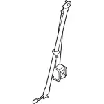 9L3Z15611B09BB - Body: Lap &amp; Shoulder Belt for Ford: F-150 Image