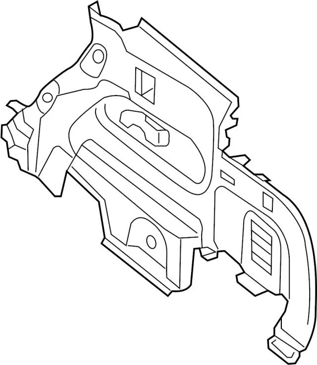 849503JA0B - Body: Lower Quarter Trim for INFINITI: JX35, QX60 Image