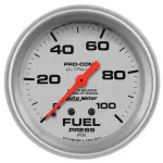 4412 - : GAUGE, FUEL PRESSURE, 2 5/8", 100PSI, MECHANICAL, ULTRA-LITE for AutoMeter Image
