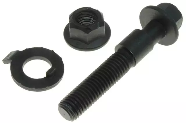 45K18036 - Suspension: Camber Adjuster Bolt Kit for Acura: RSX | Audi: Cabriolet | Buick: Century, Encore, LaCrosse, Regal, Rendezvous, Skylark, Terraza | Cadillac: Allante, Catera | Chevrolet: Beretta, Bolt EV, Caprice, Captiva Sport, Cavalier, City Express, Classic, Corsica, Equinox, Impala, Impala Limited, Lumina, Malibu, Monte Carlo, Prizm, Sonic, Trax, Uplander, Venture | Chrysler: 200, Grand Voyager, Pacifica, PT Cruiser, Sebring, TC Maserati, Town &amp; Country, Voyager | Dodge: Avenger, Caliber, Caravan, Grand Caravan, Journey, Neon, Sprinter 2500, Sprinter 3500 | Ford: Aspire, Bronco Sport, Escape, Maverick, Mustang | GMC: Terrain | Honda: Civic, CR-Z, Fit, Insight | Hyundai: Accent, Elantra, Elantra Coupe, Elantra GT, Genesis Coupe, Ioniq, Kona, Kona Electric, Nexo, Santa Fe, Santa Fe Sport, Santa Fe XL, Sonata, Tiburon, Tucson, Veloster, Veloster N, Venue, Veracruz | INFINITI: FX35, FX45, I30, I35, JX35, QX30, QX4, QX60 | Isuzu: Ascender | Jeep: Compass, Patriot | Kia: Forte, Forte Koup, Forte5, Niro, Optima, Rio, Rondo, Sedona, Seltos, Sorento, Soul, Soul EV, Sportage | Land Rover: Freelander | Lincoln: Corsair | Mazda: 3, CX-3, CX-30, CX-7, CX-9 | Mercedes-Benz: C240, C250, C280, C300, C320, C350, E250, E350, E400, E43 AMG, E550, E63 AMG, E63 AMG S, Metris, Sprinter 2500, Sprinter 3500, Sprinter 3500XD | Mitsubishi: Eclipse Cross, Lancer, Outlander, Outlander PHEV, Outlander Sport | Nissan: Altima, Cube, Juke, Kicks, LEAF, Maxima, Murano, NV200, Pathfinder, Quest, Rogue, Rogue Select, Sentra, Stanza, Versa, Versa Note | Oldsmobile: Achieva, Alero, Cutlass, Intrigue, Silhouette | Pontiac: Aztek, G8, Grand Am, Grand Prix, GTO, Montana, Sunfire, Torrent, Trans Sport | Ram: C/V | Saab: 9-2X | Saturn: Relay, SC, SC1, SC2, SL, SL1, SL2, SW1, SW2, Vue | Scion: FR-S, xA, xB | Smart: Fortwo | Subaru: B9 Tribeca, Baja, BRZ, Crosstrek, Forester, Impreza, Legacy, Outback, SVX, Tribeca, WRX, WRX STI, XV Crosstrek | Suzuki: Kizashi, XL-7 | Toyota: 86, RAV4 | Volkswagen: Routan | Volvo: 850, S60, S80, V70, XC70, XC90 Image