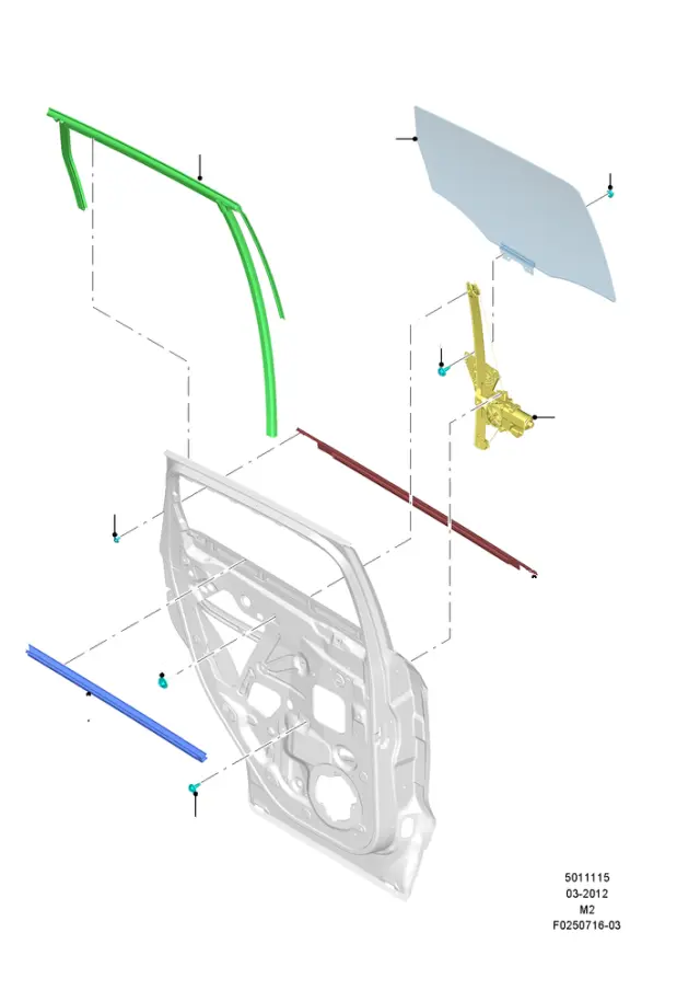 CJ5Z7827001C - Electrical: Window Regulator for Ford Image
