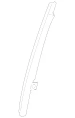 2217300219 - Rear Doors: Window Divider for Mercedes-Benz Image