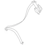 21686010858M46 - : Lap &amp; Shoulder Belt for Mercedes-Benz Image