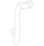 2225013300 - Cooling System: Coolant Hose for Mercedes-Benz Image