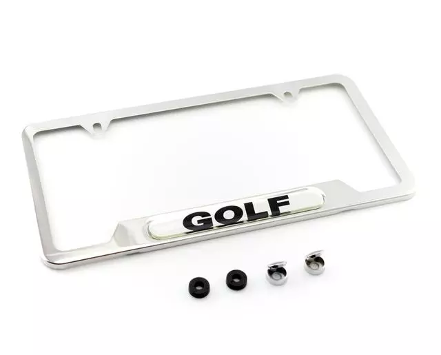 License Plate Frame - Golf - Polished - Volkswagen (5G0-071-801)