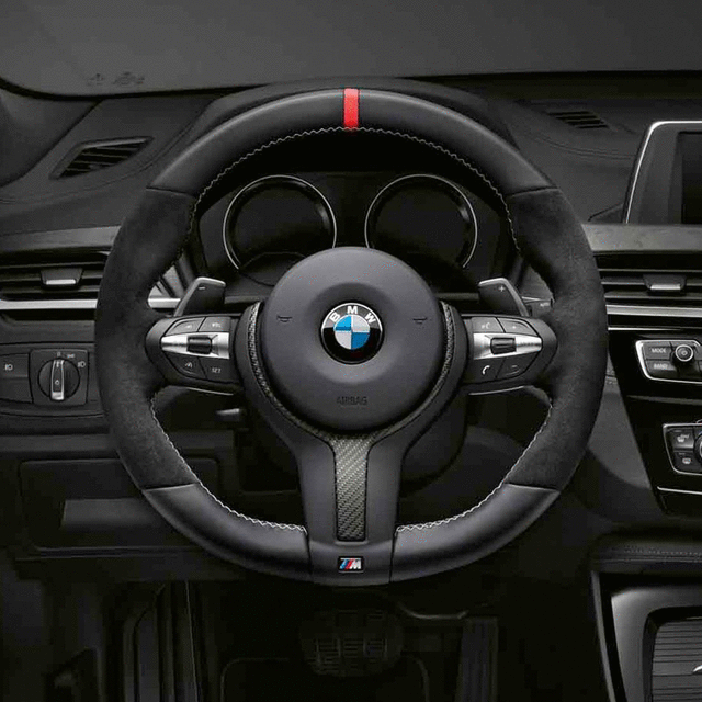 BMW M PERFORMANCE MATTE CARBON FIBER STEERING WHEEL TRIM - BMW (32-30-2-231-982)