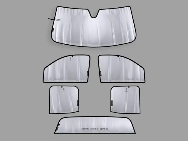 TS0001K1 - Interior: Silver / Black WeatherTech® SunShade Full Vehicle Kit for WeatherTech Image