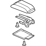 DA1Z7806024CB - Body: Lid for Lincoln: MKX Image