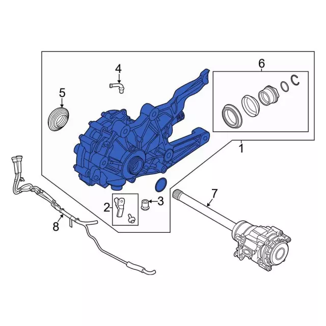 L1MZ3B403F - : Carrier Assembly for Ford: Explorer, Police Interceptor Utility | Lincoln: Aviator Image