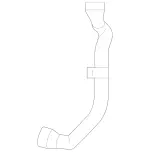 2225018391 - : Coolant Hose for Mercedes-Benz: S550e Image