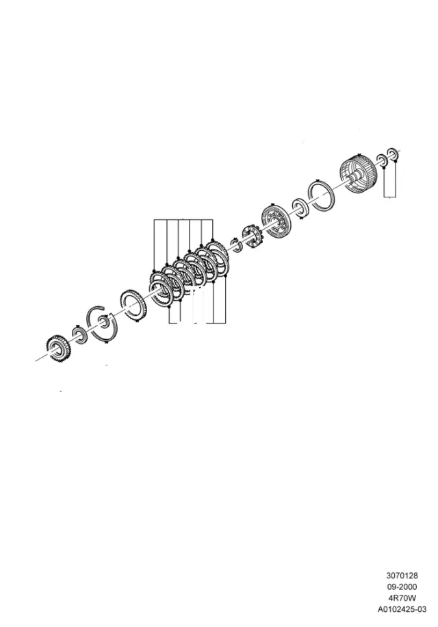 F8AZ7B164BA - Transmission: Transmission Clutch Friction Plate for Ford Image