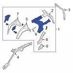 LB5Z7827865B - Body: Inner Panel for Ford: Explorer, Police Interceptor Utility Image