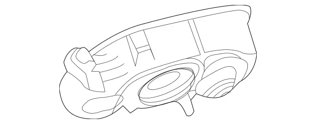 2136302803 - : Tank Filler Recess for Mercedes-Benz: E300, E350, E43 AMG, E53 AMG, E63 AMG S Image