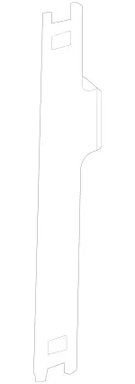 2125010071 - Cooling System: Inter-cooler Bracket for Mercedes-Benz Image