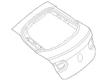 2547405000 - Rear-End Door/Trunk Lid/Liftgate: Rear-End Door for Mercedes-Benz: GLC300, GLC350e, GLC43 AMG, GLC63 AMG S E Performance Image