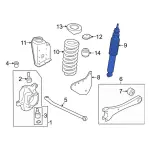 LC3Z18124B - Suspension: Shock Absorber for Ford: F-250 Super Duty, F-350 Super Duty Image