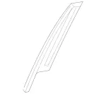 2136900287 - Driver Door: Trim Molding for Mercedes-Benz: E300, E350, E43 AMG, E53 AMG, E63 AMG S Image