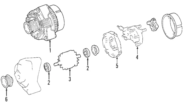 14154130280 - Electrical: Alternator for Mercedes-Benz Image