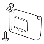 GL3Z1504104EA - Body: Sun-visor for Ford: F-150 Image