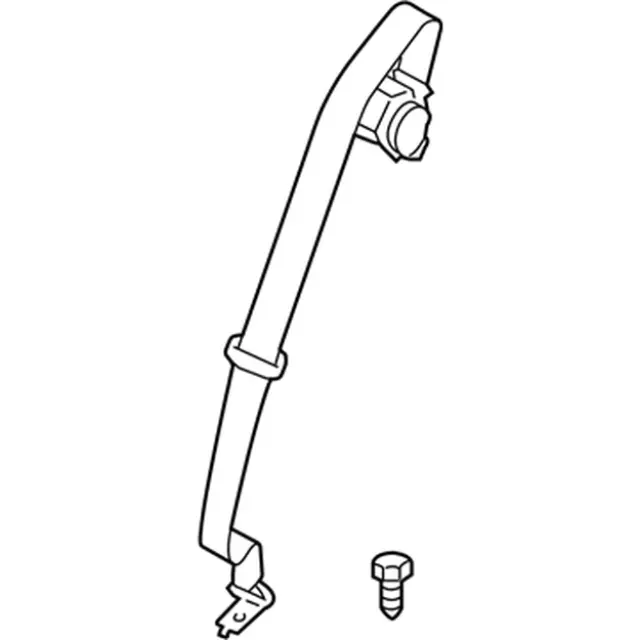 DP5Z54611B64AAB - : Center Seat Belt for Ford: Fusion, Police Responder Hybrid, SSV Plug-In Hybrid Image