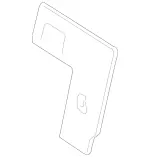 16691079049H42 - Body: Seat Back Panel for Mercedes-Benz Image