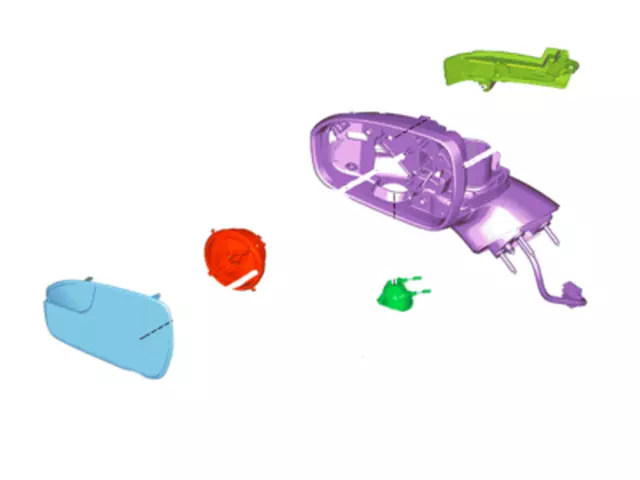 FS7Z17683XA - : Mirror Assembly Rear View Outer for Ford Image