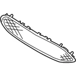 GM5Z8200AA - Body: 2017-2018 Ford Focus - Lower Grille for Ford: Focus Image