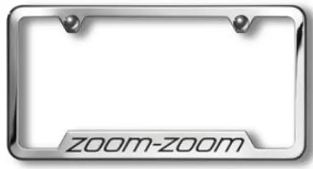 83N12 - Exterior: 2009-2015 Mazda CX-9 - License Plate Frame, Brushed, Cx-9 Logo for Mazda: CX-9 Image