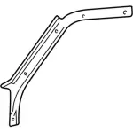 XL5Z1003599AAA - Body: Windshield Pillar Trim for Ford: Ranger Image