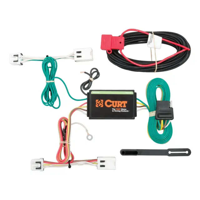 56227 - Electronics: Custom Wiring Harness, 4-Way Flat Output, Select Nissan Leaf for CURT Image