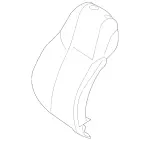25791020007P93 - Body: Seat Back Cover for Mercedes-Benz Image