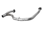 4846208 - : Twisted Steel 2 IN to 2-1/2 IN 409 Stainless Steel Street Series Y-Pipe for aFe Power Image