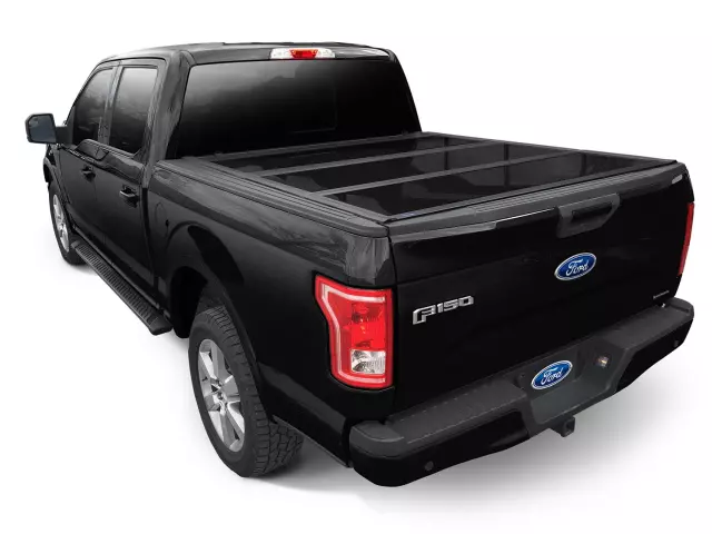 VML3Z99501A42KL - Exterior: Undercover Agate Black Hard Folding Tonneau for Ford Image