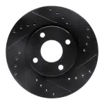 63356017R - : DFC Brake Rotor - Drilled and Slotted - Black for DYNAMIC FRICTION Image