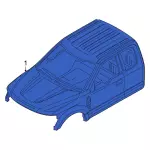 LC3Z28001B24A - Body: Cab for Ford: F-250 Super Duty, F-350 Super Duty Image