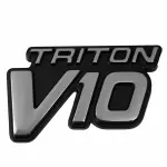 F81Z16720BZ - : Nameplate for Ford: F-250 Super Duty, F-350 Super Duty, F-450 Super Duty, F-550 Super Duty Image