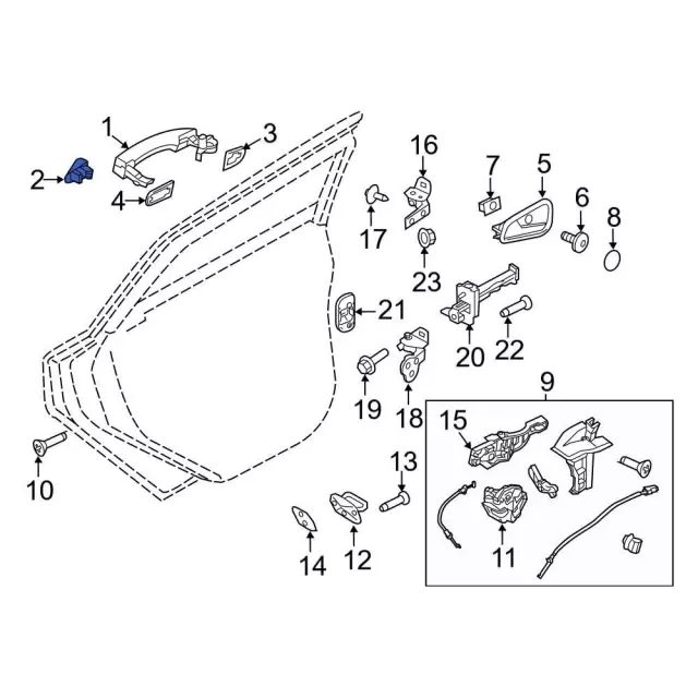 thumbnail image 2 of Door Lock Actuator Front Left Driver Door Latch Lock Actuator Compatible With 2014-2023 Ford Transit Connect Replace DT1Z-6121813-B, DT1Z-6121813-A Driver Door Lock Actuator 2 of 14