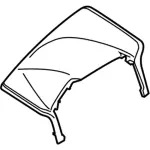 HC3Z25044D70BC - Body: End Panel for Ford: F-250 Super Duty, F-350 Super Duty, F-450 Super Duty Image