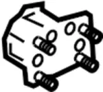 85211AM811 - : Bumper Impact Absorber Bracket for Infiniti Image