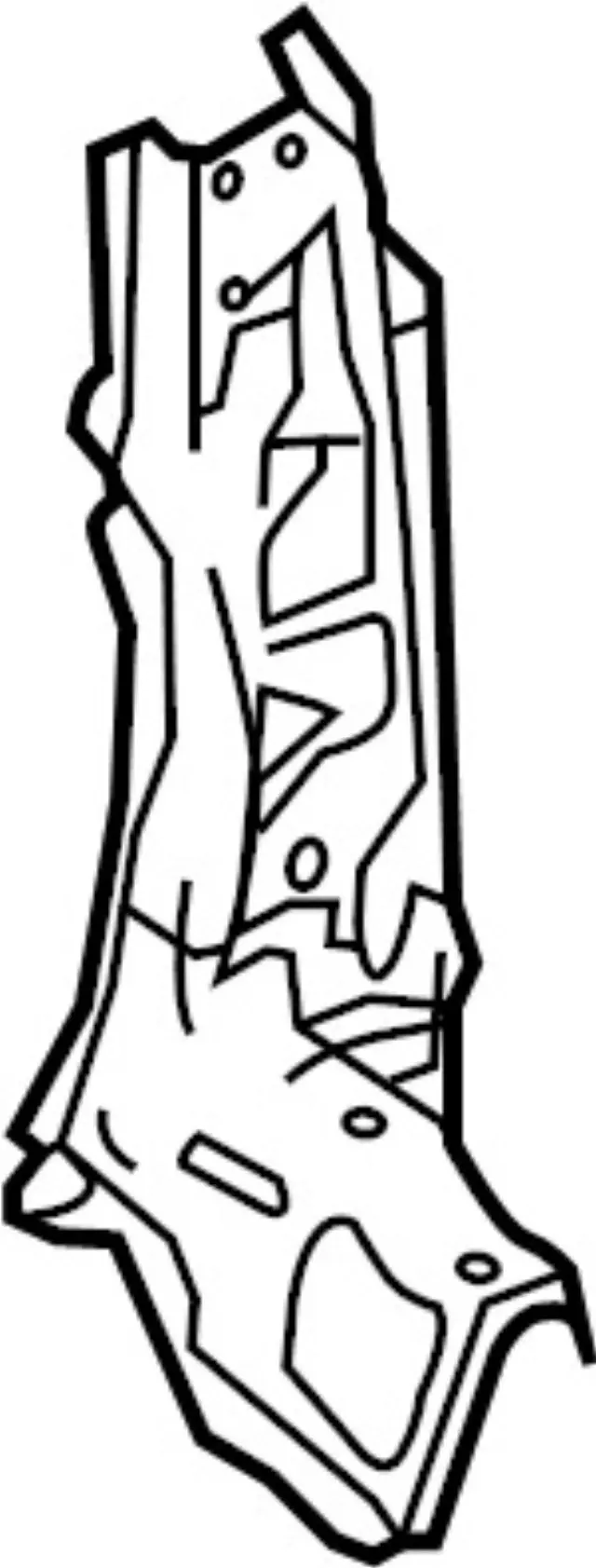 G67G05DAHA - Body: Gusset for INFINITI: QX30 Image